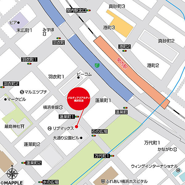 JR京浜東北線「関内」駅徒歩3分。お気軽にご相談ください。