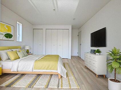 寝室に家具を配置したイメージ画像