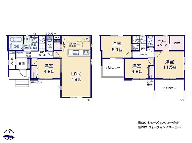 (２号棟)、価格2799万円、4LDK+S、土地面積230.62m2、建物面積113.11m2