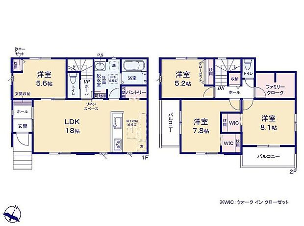 (1号棟)、価格3498万円、4LDK、土地面積140.82m2、建物面積107.14m2