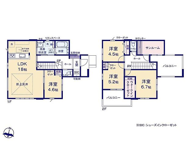 (１号棟)、価格3199万円、4LDK、土地面積157.65m2、建物面積119.05m2