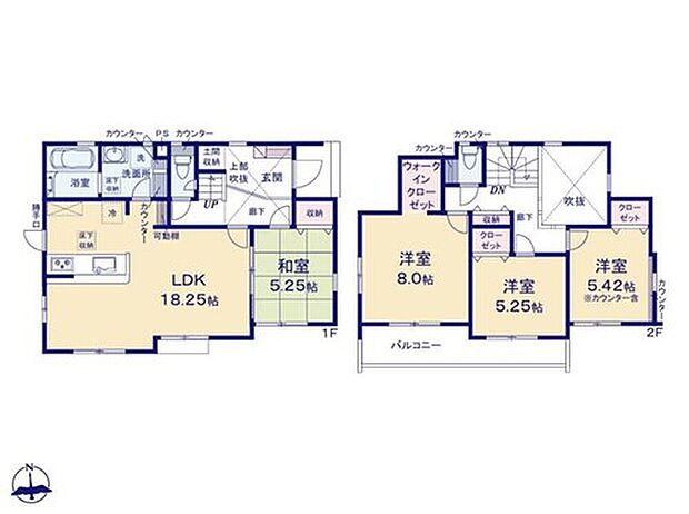 【4LDK】主寝室にお勧めの洋室にウォークインクローゼットがあります！お部屋に無駄なものを置くことなくスッキリ広々お使いになれます！アクセントクロスが空間をグッと引き締めワンランク上の空間を作ってくれます！