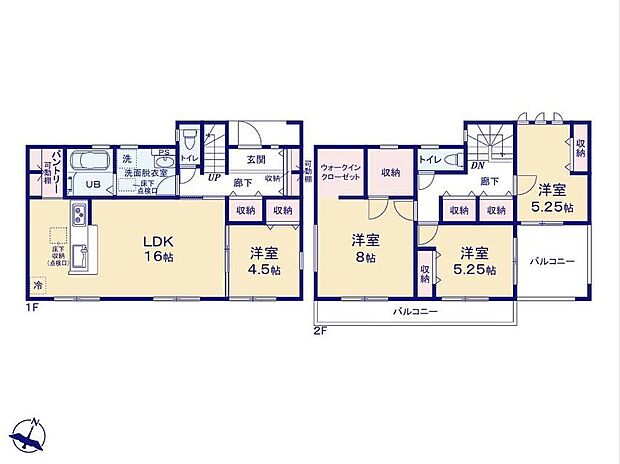 【4LDK+S】食品庫があれば、安い時にまとめて買っておくことや、忙しい時の買い物時間の短縮など幅広い使い方ができます。食品をまとめ買いする人や、飲料水やお酒などストックを持っておきたい人におすすめです。