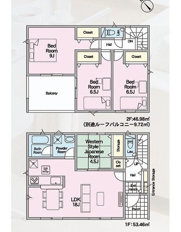 【4LDK】リビング続きの和室は開放的で機能的な癒し空間です!横になって休んだり、座卓テーブルを置いてセカンドリビングとしてお使いにもなれ、自由に活用できる特別なスペースです!