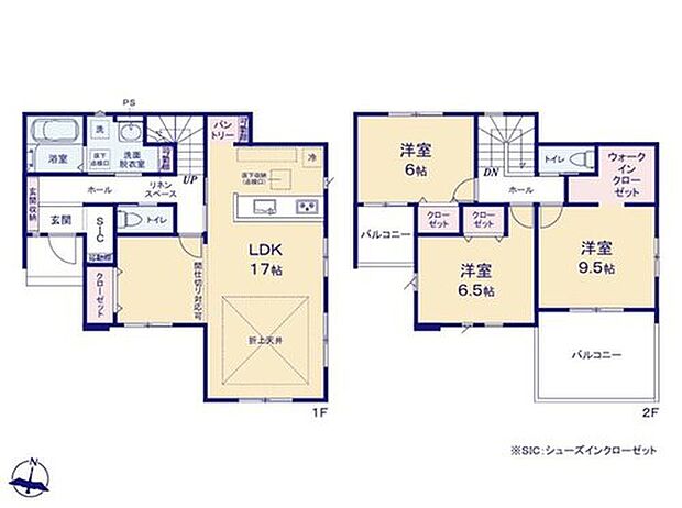 【3LDK】間仕切り対応ですので、間取りを生活スタイルに合わせられます!将来、家族が増えた・ご両親と同居することになったなど環境に変化がありましても、個々のプライベート空間を充実してくれます!