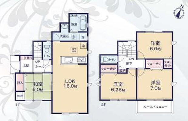 (1号棟)、価格3199万円、4LDK、土地面積114.37m2、建物面積96.05m2