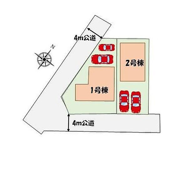 ≪全体区画図≫
周辺は商業施設や大きな公園もあって子育て世帯にもおススメな環境です♪