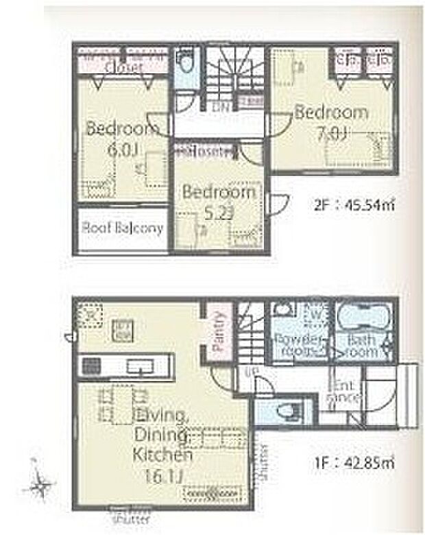 (1号棟)、価格3099万円、3LDK、土地面積77.48m2、建物面積88.39m2