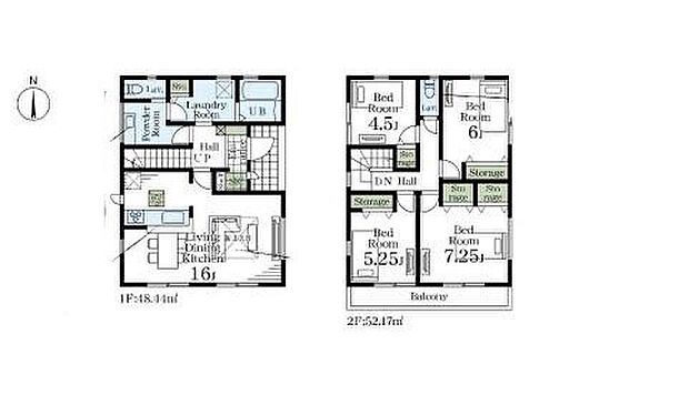 (2号棟)、価格3290万円、4LDK、土地面積141.13m2、建物面積100.61m2