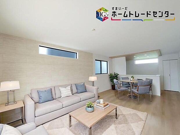 ≪Living room≫
広々とした開放感あふれるリビングです。ゆったり寛げる充分な広さがございますので、ご家族でインテリアのレイアウトを考えるのも楽しみになりそうです。
※家具はCGでございます。