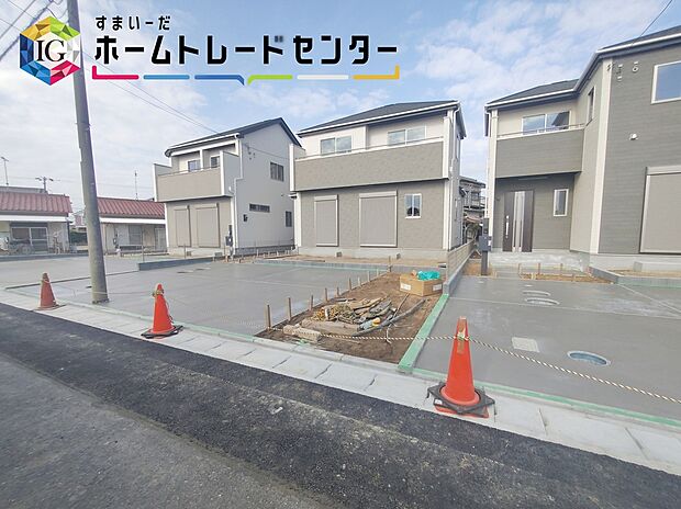 【現地外観写真】◆休日にご家族揃ってご見学はいかがでしょうか♪実際の現地を見てみると図面などではわからない、新たな発見もありますのでまずはお気軽にお問い合わせください♪