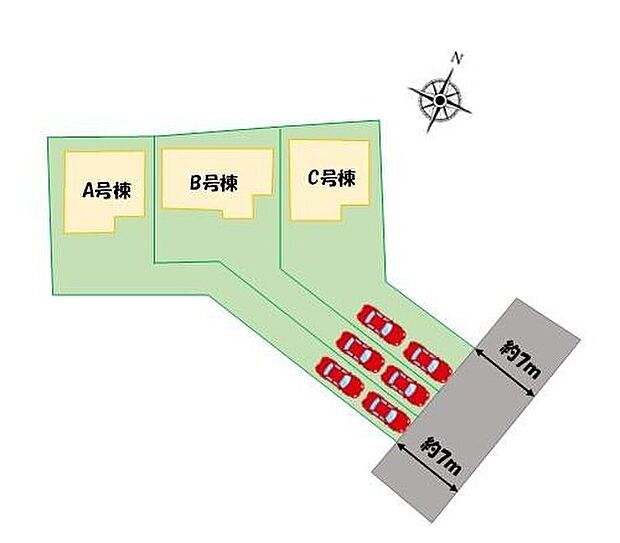 【全体区画図】ＪＲ総武本線「四街道」駅まで徒歩14分♪


