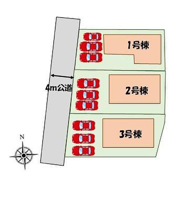 【区画図】一戸建ての大きなメリットは、「自分の土地」を自由に使えること。好きなペットが飼えるほか、ガーデニングやDIY、車やバイクの手入れなど様々な趣味を楽しめます♪