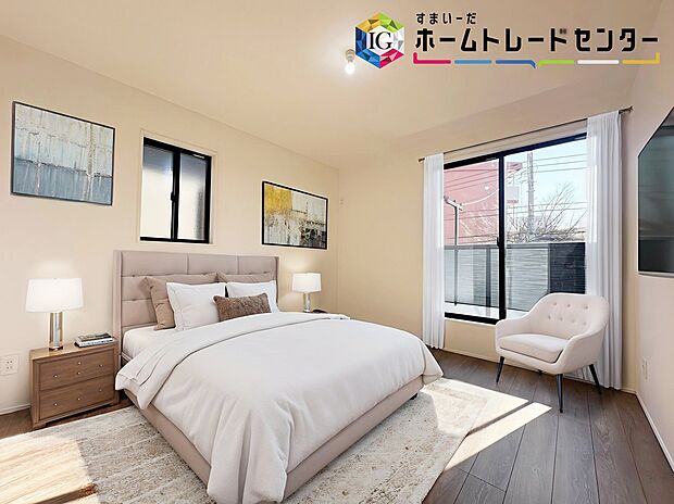 【居室】≪Room≫
朝日と共に起きて、日中もたっぷり日差しが降り注ぐ間取り。
※家具はCGでございます