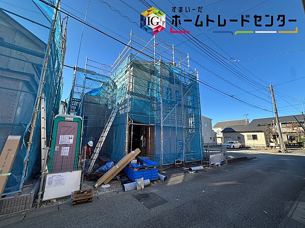 【現地外観写真】◆休日にご家族揃ってご見学はいかがでしょうか♪実際の現地を見てみると図面などではわからない、新たな発見もありますのでまずはお気軽にお問い合わせください♪
