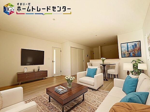 【≪Living room≫】≪Living room≫
広々とした開放感あふれるリビングです。ゆったり寛げる充分な広さがございますので、ご家族でインテリアのレイアウトを考えるのも楽しみになりそうです。
※家具はCGでございます。