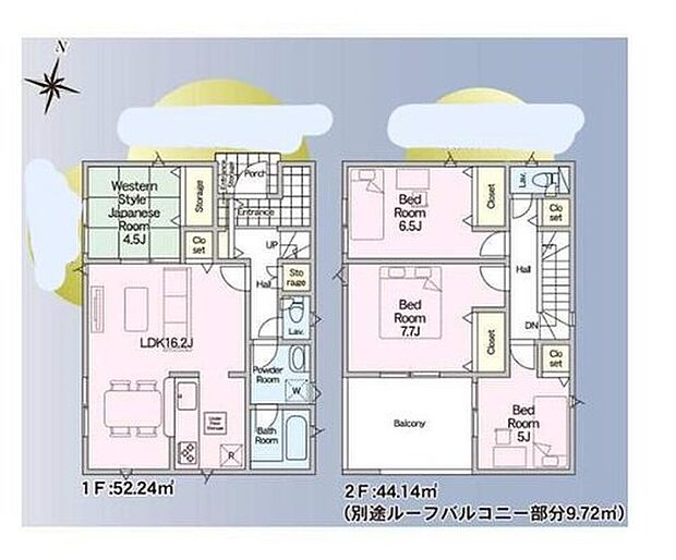 【4LDK】玄関にはシューズインクローゼットも完備♪お客様を迎える玄関をいつもスッキリさせられます♪ホット寛げる和室もご用意♪