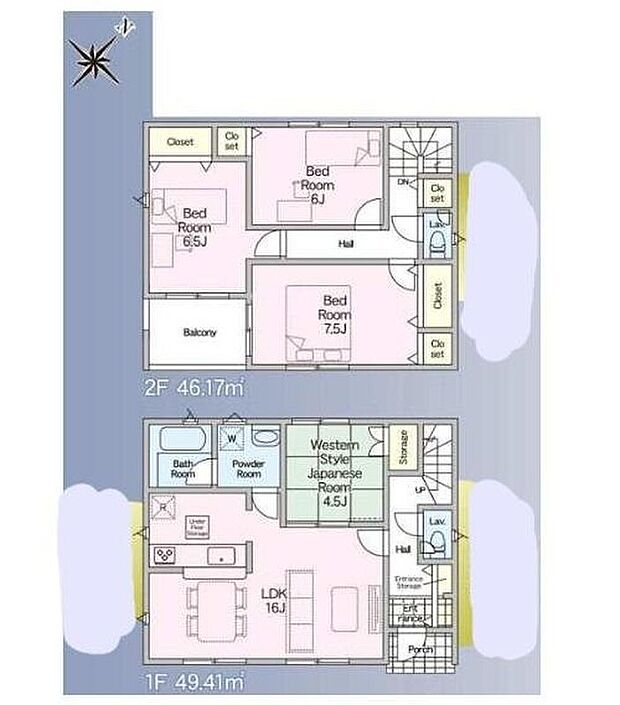 【4LDK】ゆとりある空間で解放感があるリビングです♪採光にも優れていて過ごしていて気持ちのいいリビングです！ホット寛げる和室もご用意♪