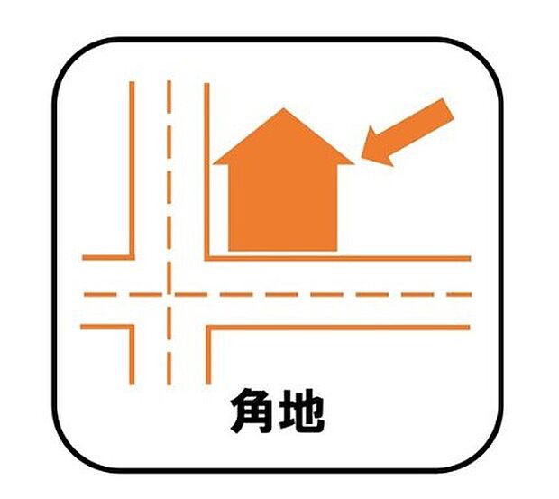 【【角地】】それぞれの方角から光が入ってくるため日当たりがよく開放感が得られます。また、人目に付きやすいため、家を空けることが多い家族にとって防犯対策にも有効です。