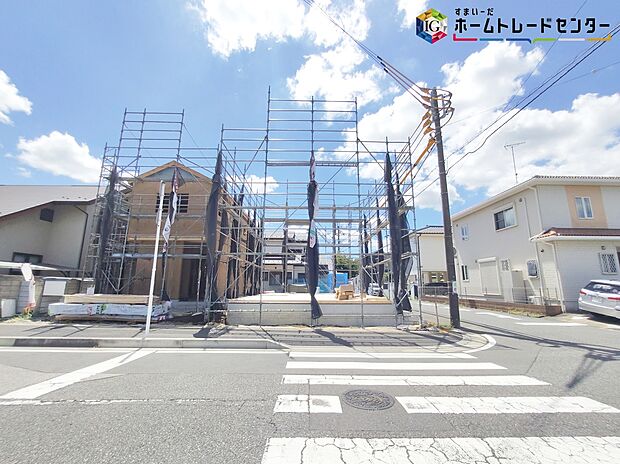 【現地外観写真】◆休日にご家族揃ってご見学はいかがでしょうか♪実際の現地を見てみると図面などではわからない、新たな発見もありますのでまずはお気軽にお問い合わせください♪