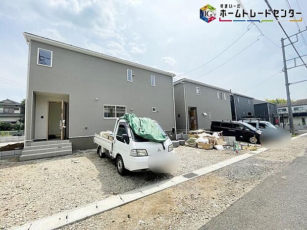 【現地外観写真】◆耐震性能にこだわる「飯田グループ」の家です！お客様のすまいと安全を守る大切な住宅だからこそ、実際の建物の作りと安心感をぜひ現地にてご体感ください！ご見学予約受付です！