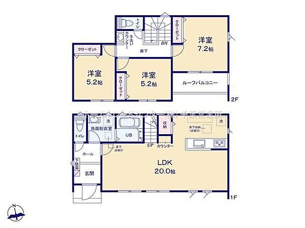 【3LDK】広々とした開放感あふれるリビングです。ゆったり寛げる充分な広さがございますので、ご家族でインテリアのレイアウトを考えるのも楽しみになりそうです♪全居室南向きの明るい邸宅♪