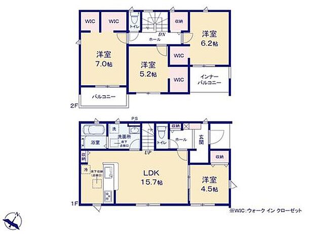 (2号棟)、価格2680万円、4LDK、土地面積181.95m2、建物面積105.38m2