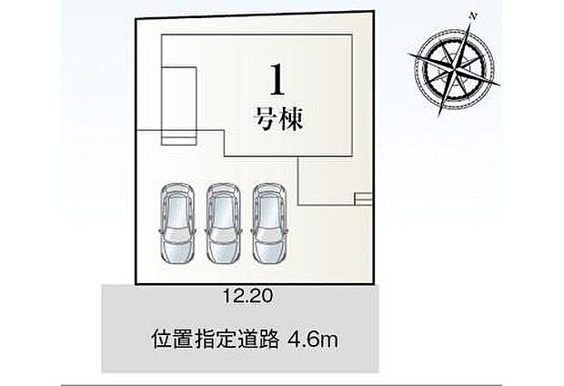 １号棟　２，９８０万円

並列３台駐車可能なカースペースあり♪