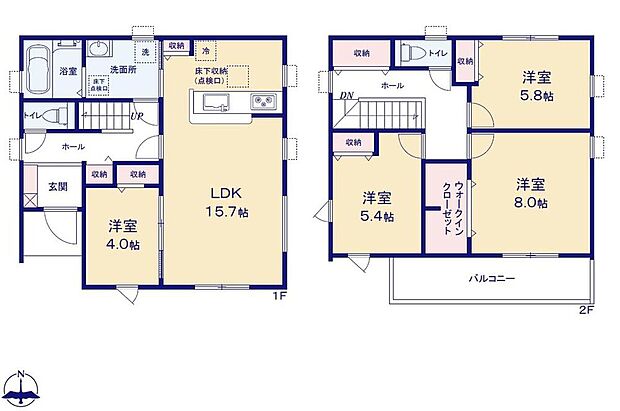 (1号棟)、価格3580万円、4LDK、土地面積117.87m2、建物面積101.44m2