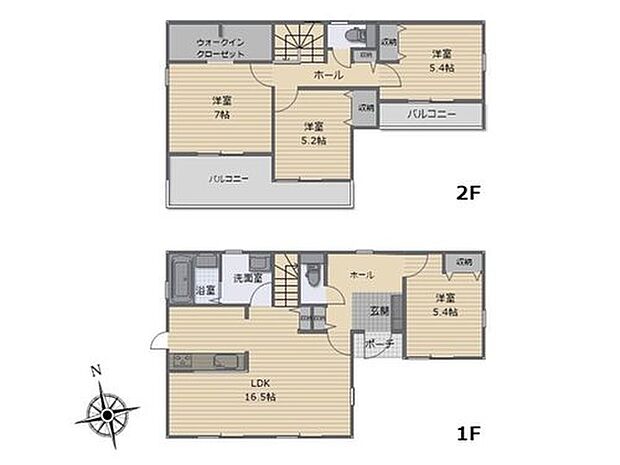 (2号棟)、価格2380万円、4LDK、土地面積229.27m2、建物面積100.2m2