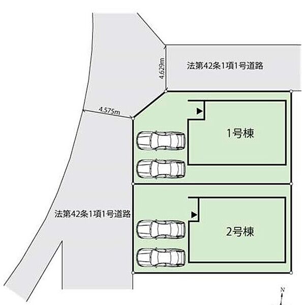敷地内に2台駐車可能です。