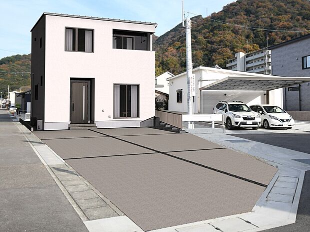 4台駐車できるゆとりのカースペース。間取りは4LDKと、プライベートスペースをしっかり確保しつつ、楽しい家族団らんもできる住まいです♪　※画像はイメージです。