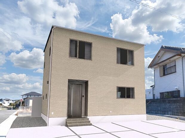 4台分は十分駐車できるカースペース。間取は4LDKと、プライベートスペースをしっかり確保しつつ、広々19.2帖のLDKがある住まいです♪ ※画像はイメージです。「ＣＧにて空を加工しています」