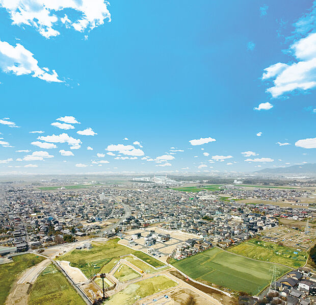 現地の上空からの写真です