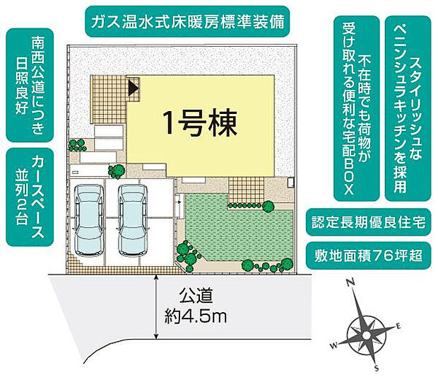 横浜市金沢区釜利谷西6丁目1棟 区画図
