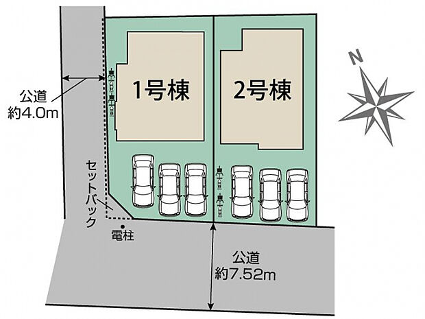 宇都宮市東原町2棟 区画図