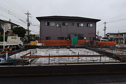 現地写真（基礎工事中）