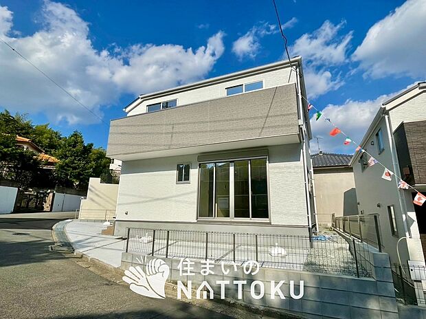 【現地写真（外観）【１号地】】健康被害に配慮したもっとも安全性の高い建材を採用し、シックハウス対策をしております。