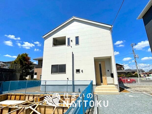 【現地写真(外観)【4号地】】健康被害に配慮したもっとも安全性の高い建材を採用し、シックハウス対策をしております。