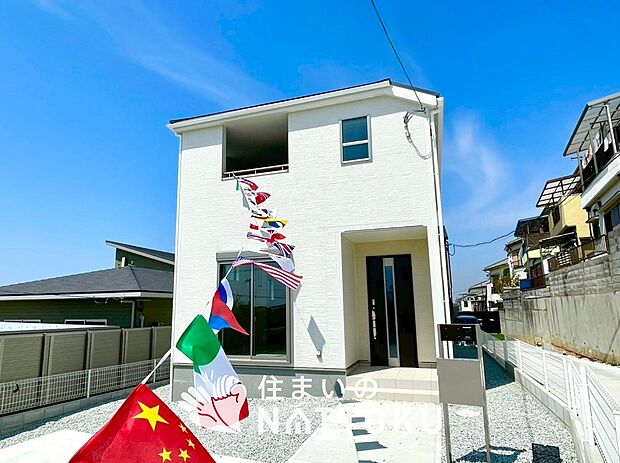 【現地写真（外観）】耐震等級最高「３」取得で基準の１.５倍の性能・耐震強度で安心できます。