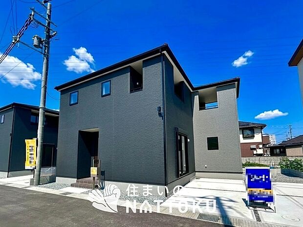 【現地写真（外観）【３号地】】健康被害に配慮したもっとも安全性の高い建材を採用し、シックハウス対策をしております。