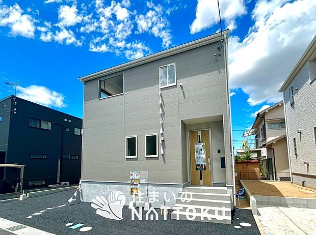 【現地写真(外観)【2号地】】健康被害に配慮したもっとも安全性の高い建材を採用し、シックハウス対策をしております。