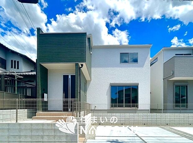 【現地写真（外観）【１号地】】健康被害に配慮したもっとも安全性の高い建材を採用し、シックハウス対策をしております。