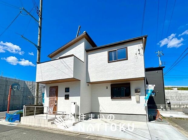 【現地写真（外観）【１号地】】健康被害に配慮したもっとも安全性の高い建材を採用し、シックハウス対策をしております。