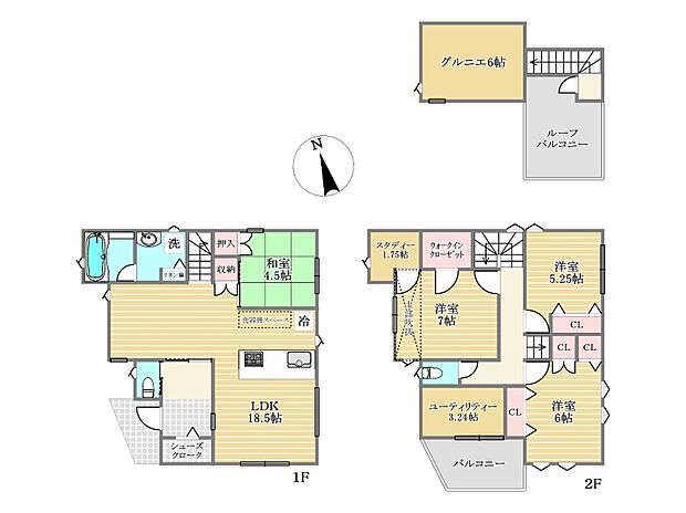 D号棟間取り図