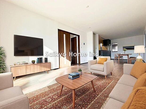 リビング※家具等はCG加工しております。