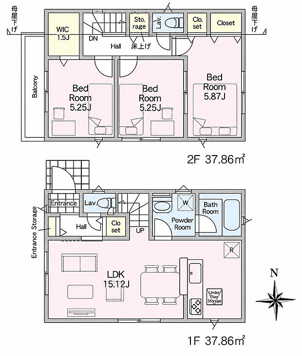 1号棟間取り図