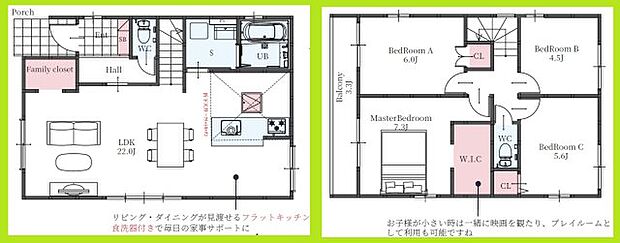 【4LDK】奥行のあるウォークインクロゼットは様々な物が入る優れものです。浴室乾燥機付きの物件なので、浴室乾燥機をつけて湿気を除去すればカビの発生を予防できます。駐車2台可能なので、友達や親戚の方が急に来ても置けます。103.71平米程の建物面積でスペースも十分。不動産購入をお考えの方は、北九州市八幡西区に強い当社までご連絡ください。きっとお探しの条件に沿った住まいが見つかることでしょう。
