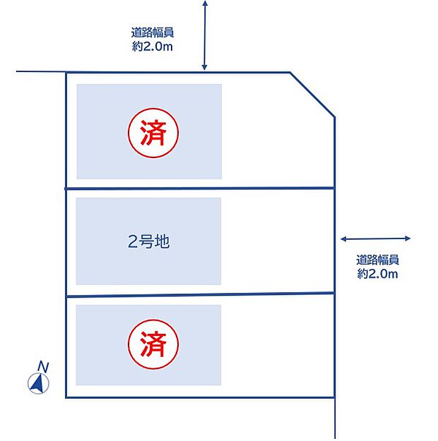 区画図 ※図面と現況が異なる場合には現況優先とします