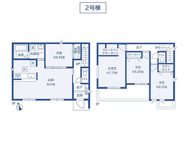 【4LDK＋WIC】【10月27日価格改定】
1階に居室のあるプラン